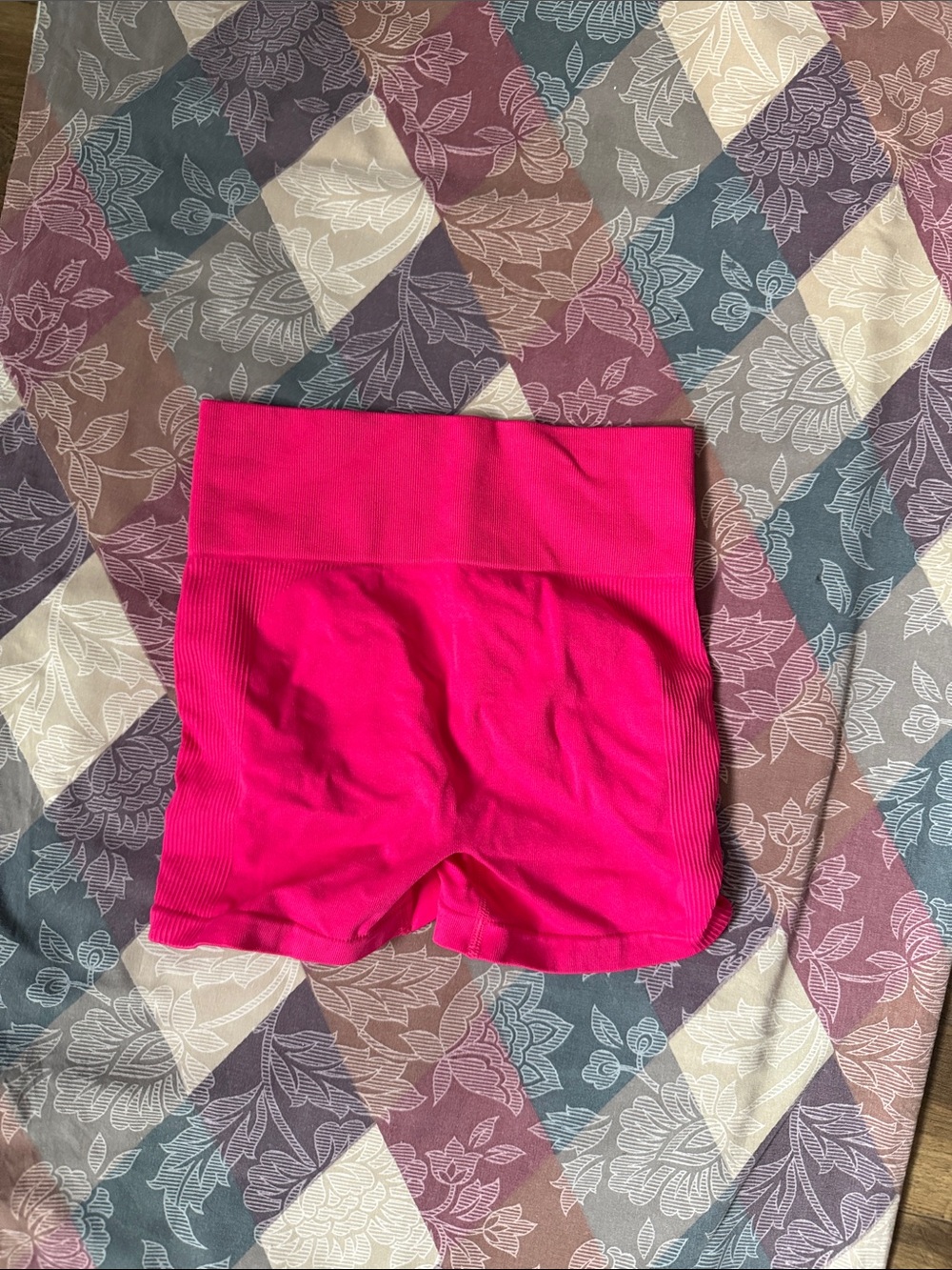 H&M Hot Pink High-Waist Seamless Bike Shorts